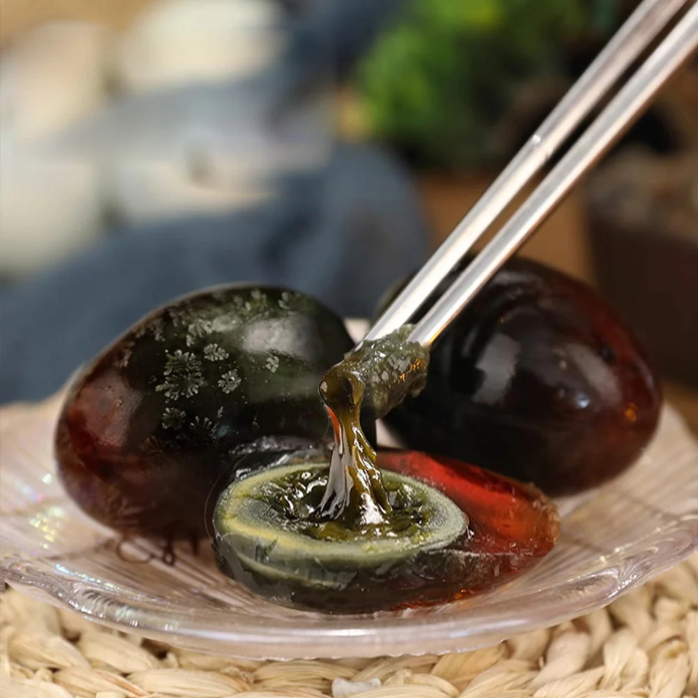 Yummy Preserved Century Eggs - 4 Pieces, 220g - Image 3