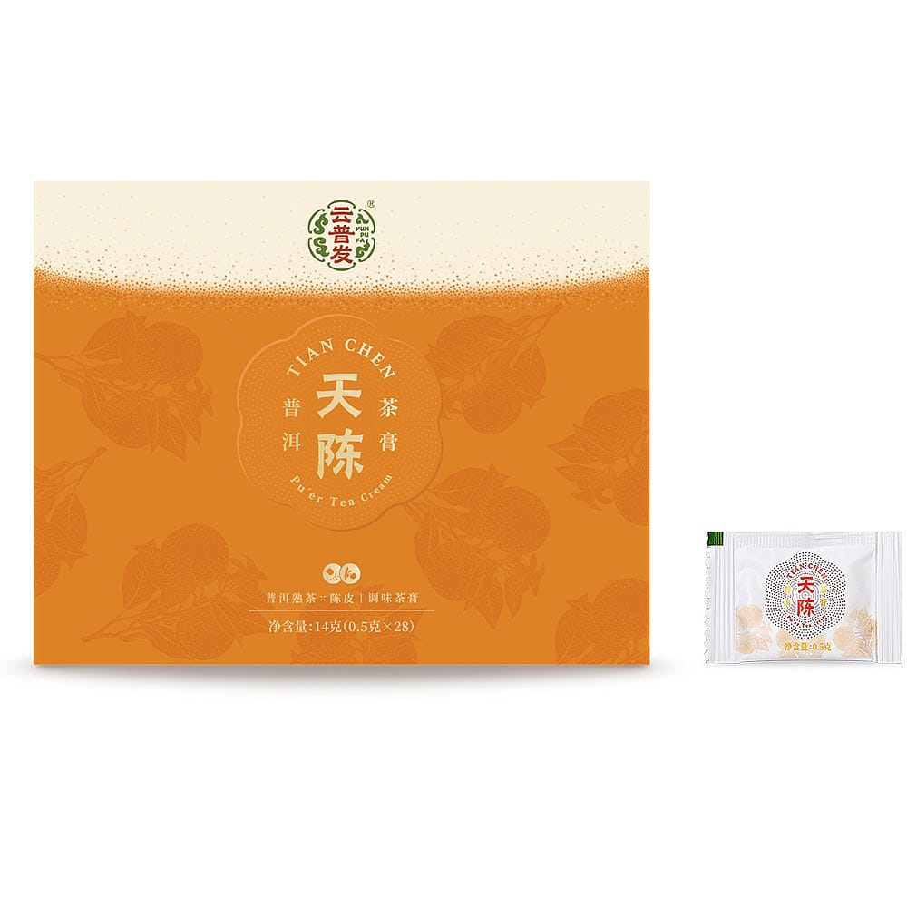 Yun Pu Fa Tian Chen Pu'er Tea Cream - Portable Pack, 0.5g*28 Bags