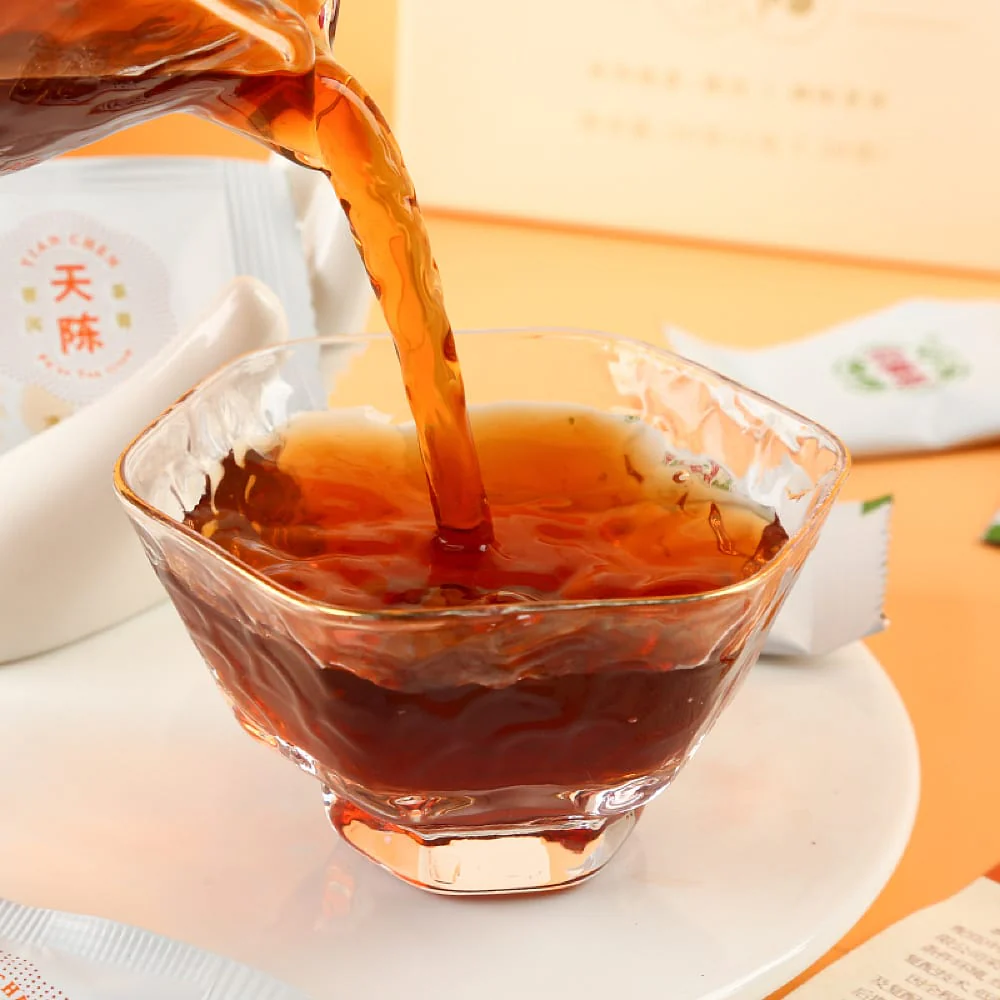 Yun Pu Fa Tian Chen Pu'er Tea Cream - Portable Pack, 0.5g*28 Bags - Image 4