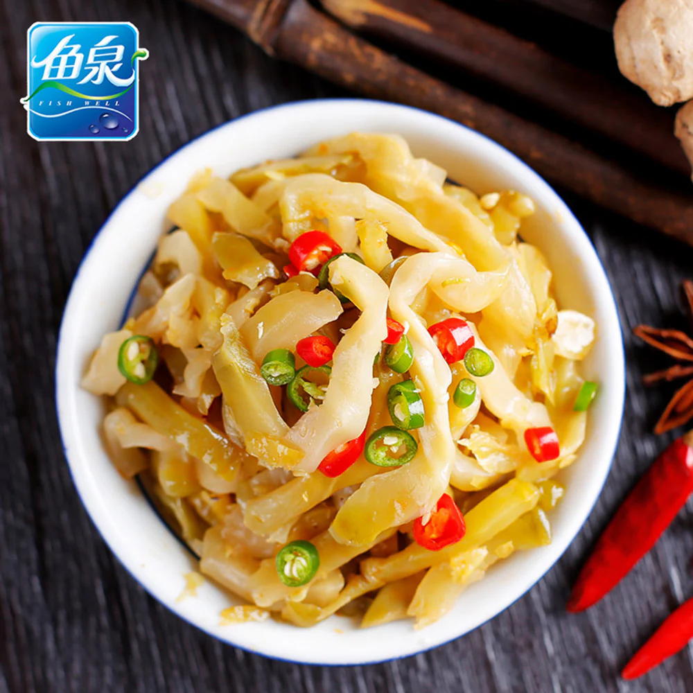 Yuquan Preserved Vegetable with Green and Red Chili - 80g - Image 3