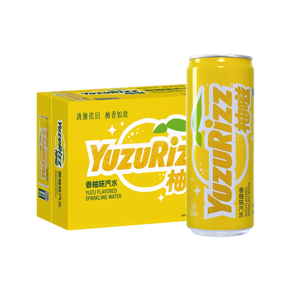 YuzuRizz Yuzu Flavoured Sparkling Water 330ml x 24 Cans