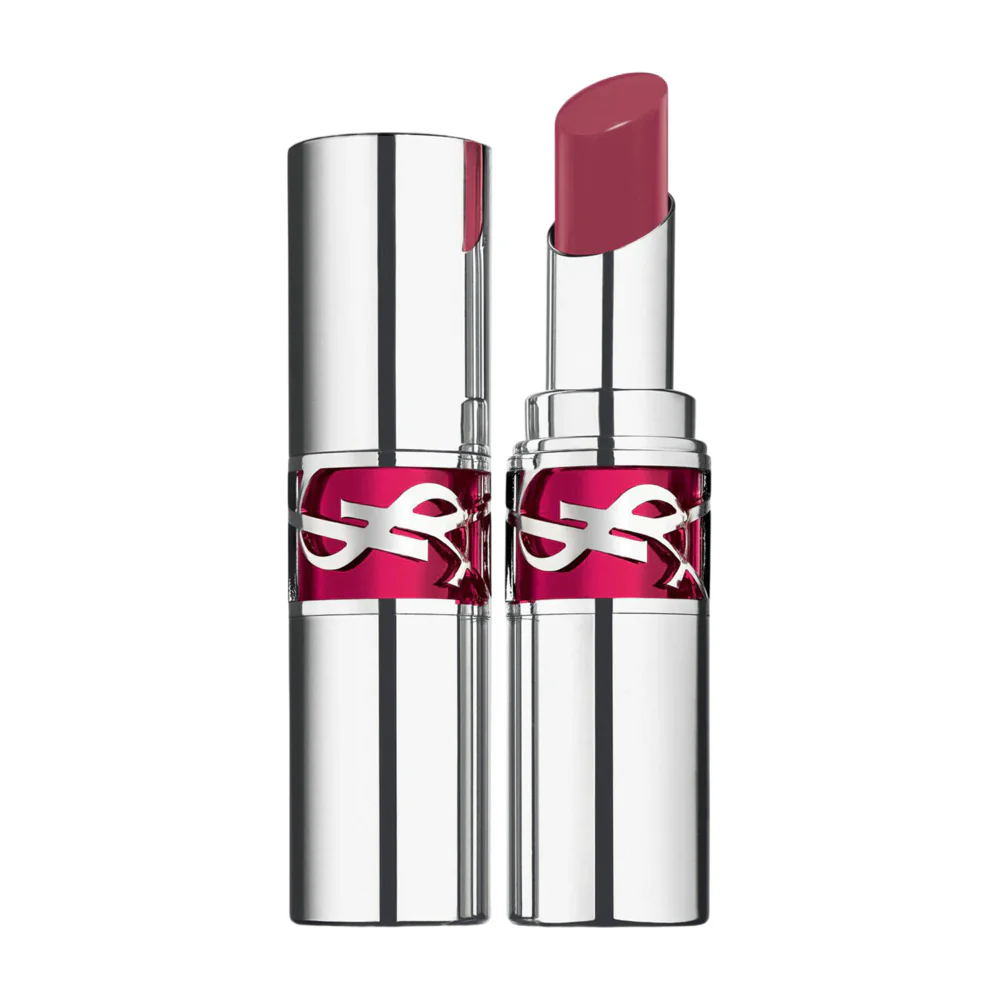 Yves Saint Laurent Candy Glaze Lipstick Shade 06 Iced Strawberry Red
