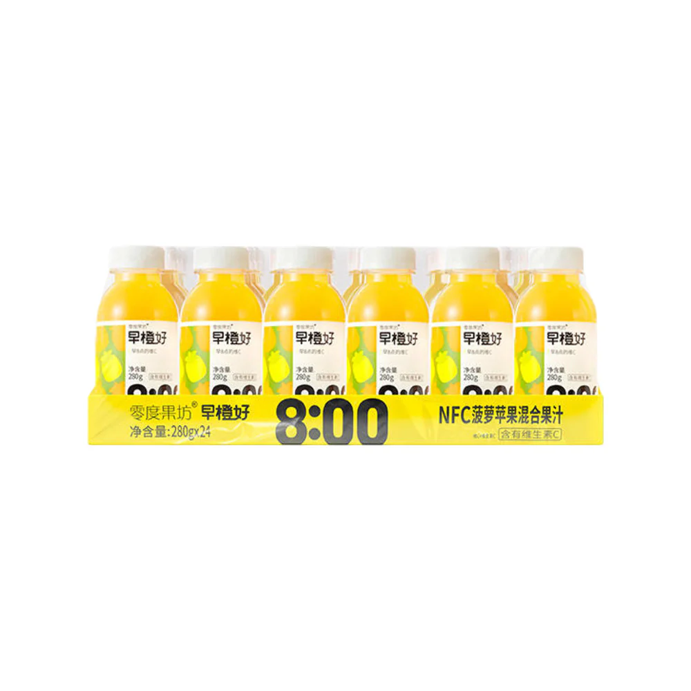 Zero Fruit Workshop Pineapple & Apple Juice (NFC) 280ml x 24 Bottles – Limited Import - Image 3