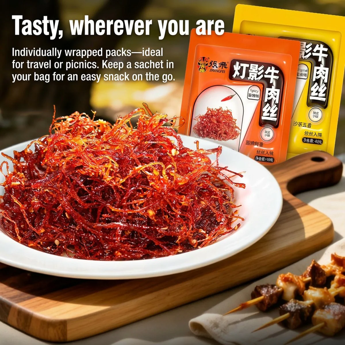 Zhangfei Five-Spice Shredded Beef 40g - Image 4