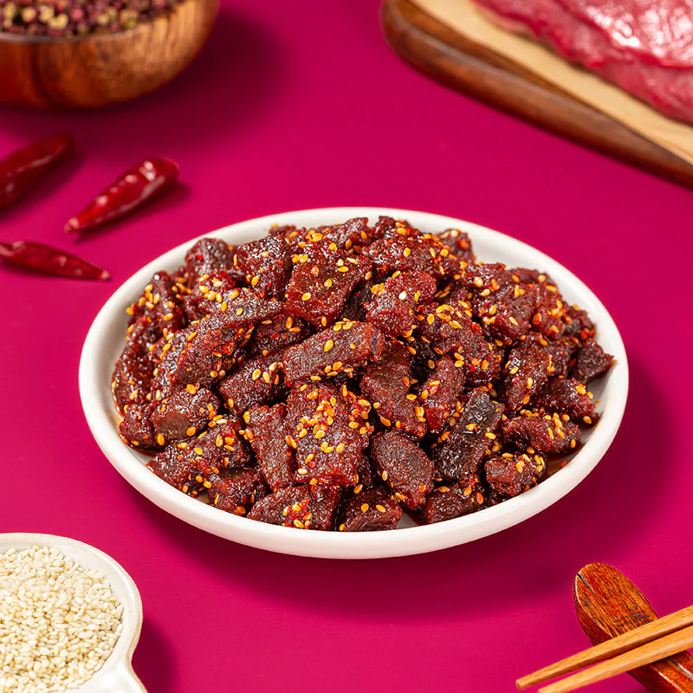 Zhangfei Spicy Beef Jerky 100g – Sichuan-Style Mala Beef Snack - Image 2