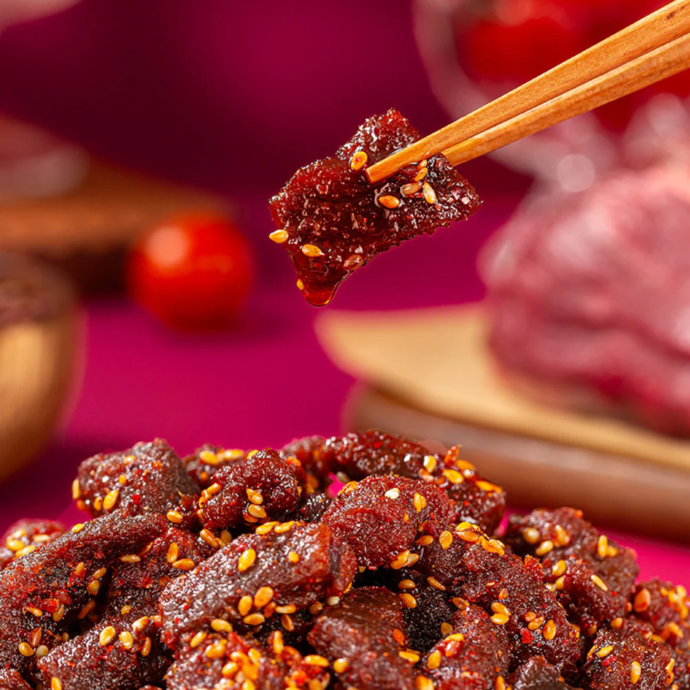 Zhangfei Spicy Beef Jerky 100g – Sichuan-Style Mala Beef Snack - Image 3
