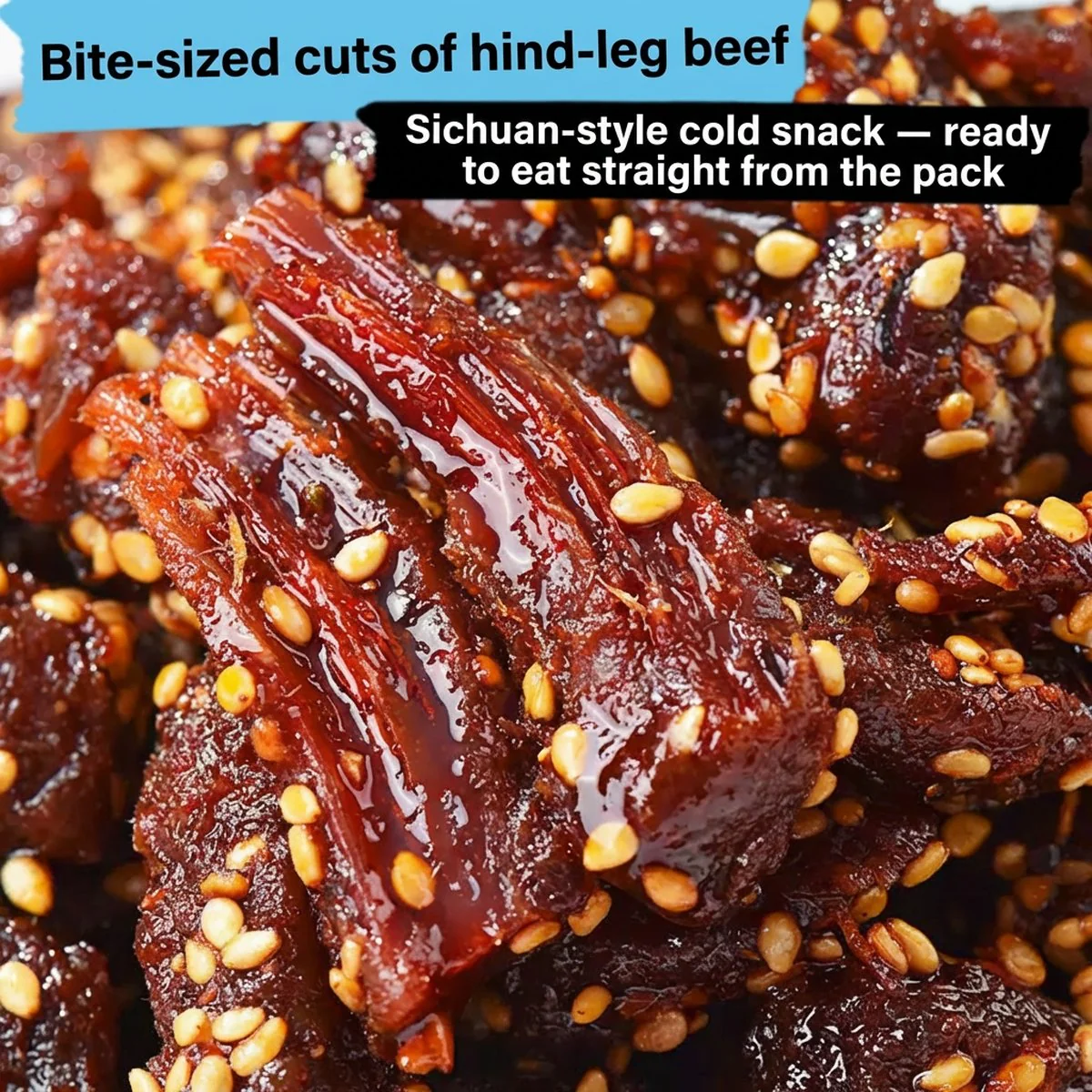 Zhangfei Spicy Beef Strips with Tangerine Peel 45g – Sichuan-Style Cold-Eat Beef Snack - Image 3