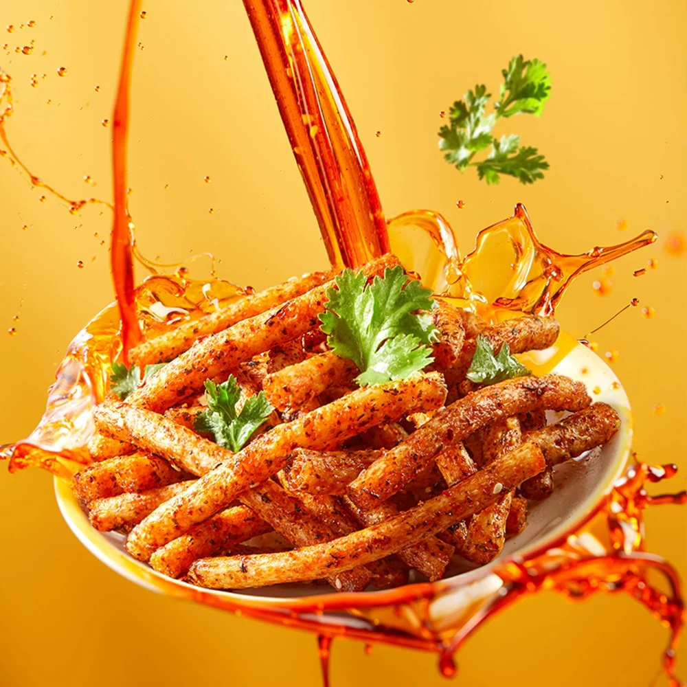 Zhenjing Shijie Spicy Coriander Snack - 70g - Image 4
