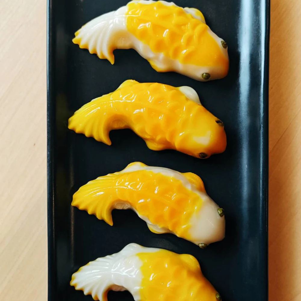ZhenShi Frozen Milk Passion Fruit Yellow Carp Rice Cake - 4 Pieces, 195g - Image 5
