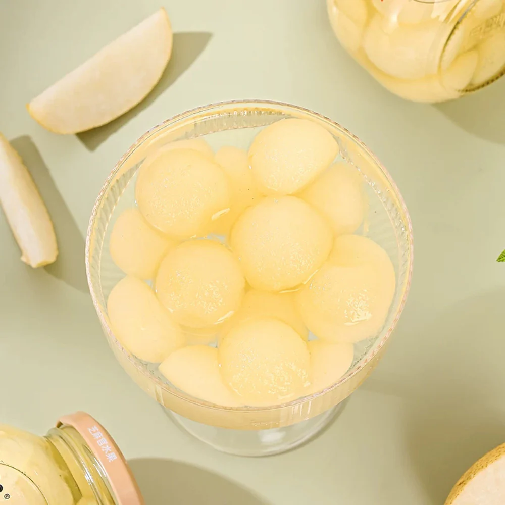 Zhima Guan Rock Sugar Pear Balls in Syrup 700g - Image 2