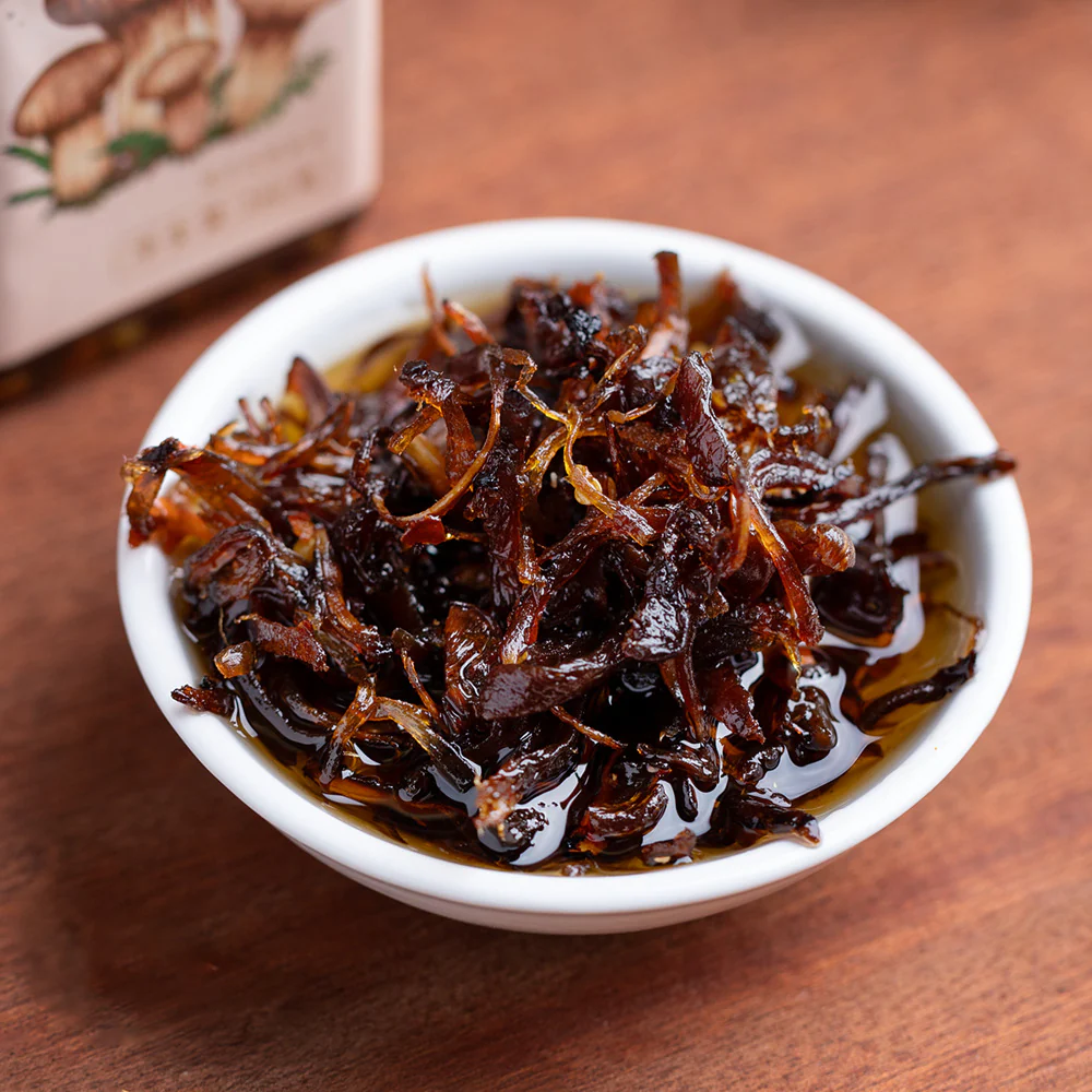 Zhishanye Matsutake Mushrooms in Oil 280g - Savoury Mushroom Condiment for Rice & Noodles - Image 3