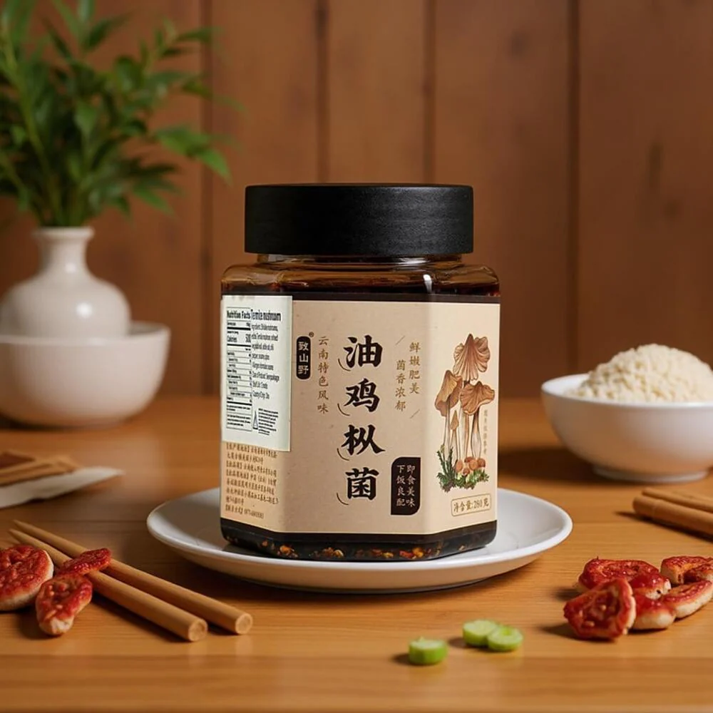 Zhishanye Yunnan Termite Mushrooms in Chilli Oil 280g - Image 2