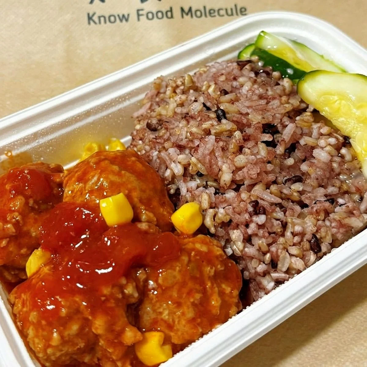 Zhishi Molecule Frozen Low-Calorie Tomato Sauce Handmade Meatballs 330g