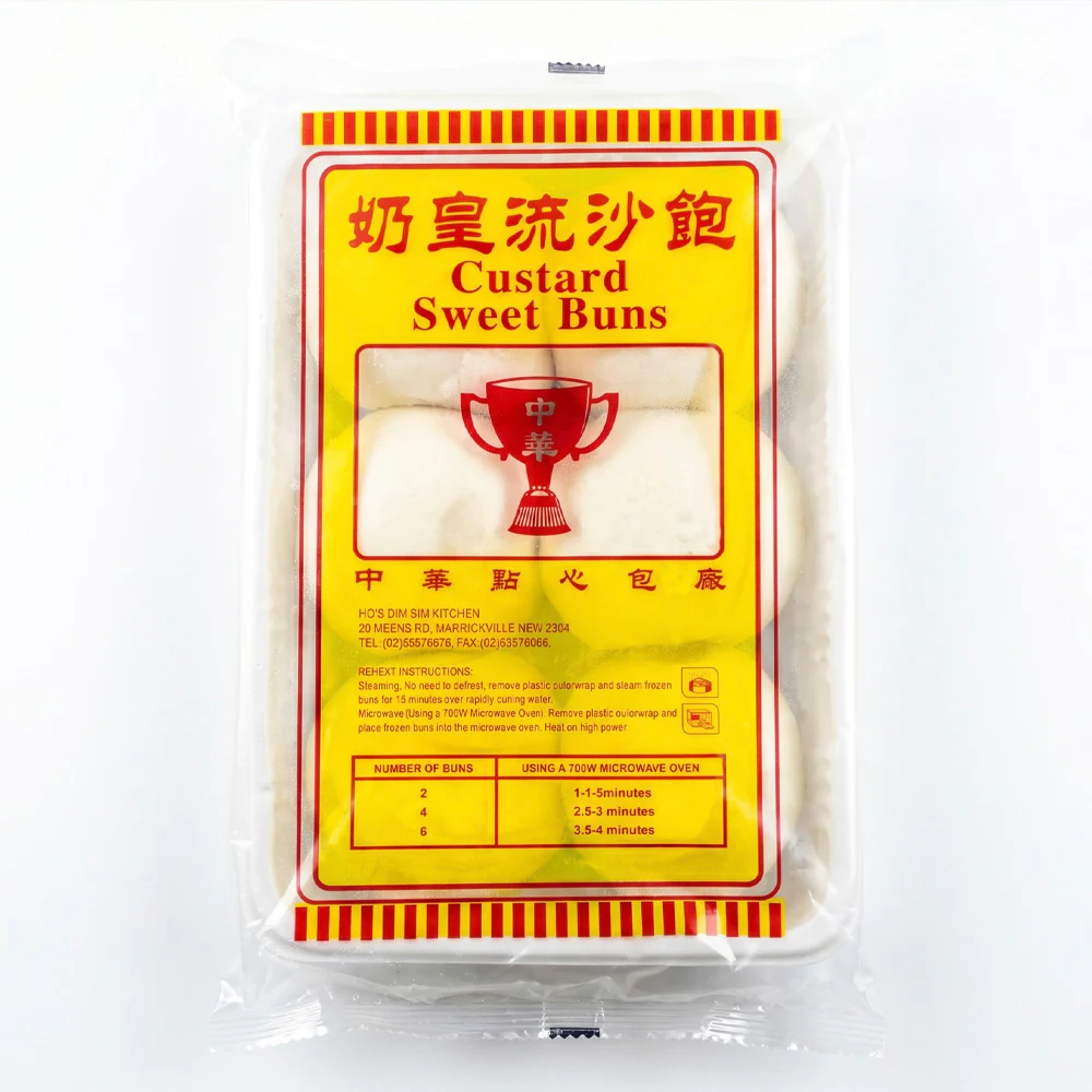 Zhonghua Dim Sum Frozen Lava Custard Buns 6 Pack 510g - Image 2