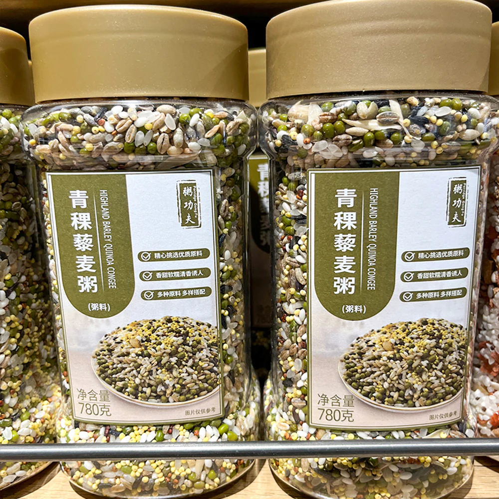 Zhou Gongfu Highland Barley & Quinoa Congee Mix 780g - Multigrain Porridge Blend – Limited Import - Image 2