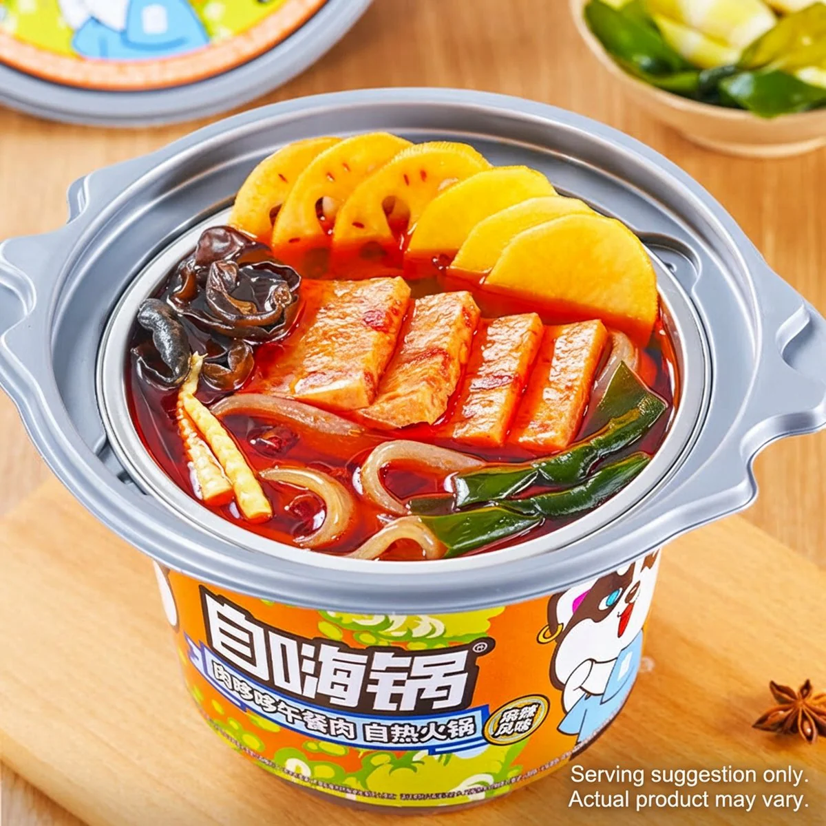 ZiHaiGuo Self-Heating Hot Pot – Luncheon Meat 306g - Image 4