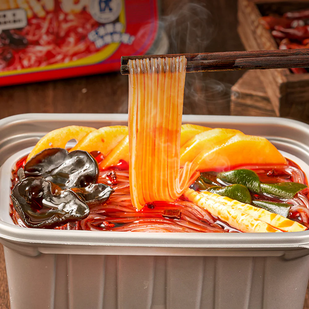 ZiHaiGuo Self-Heating Hot Pot – Old Chongqing Mala with Sweet Potato Vermicelli 230g - Image 2